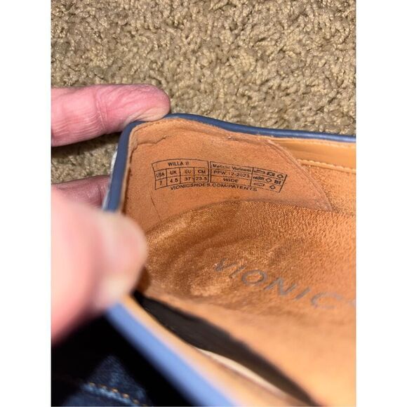 Vionic Willa II Loafers Flats Shoes Womens Size 7 Blue Orthotic - Picture 6 of 6